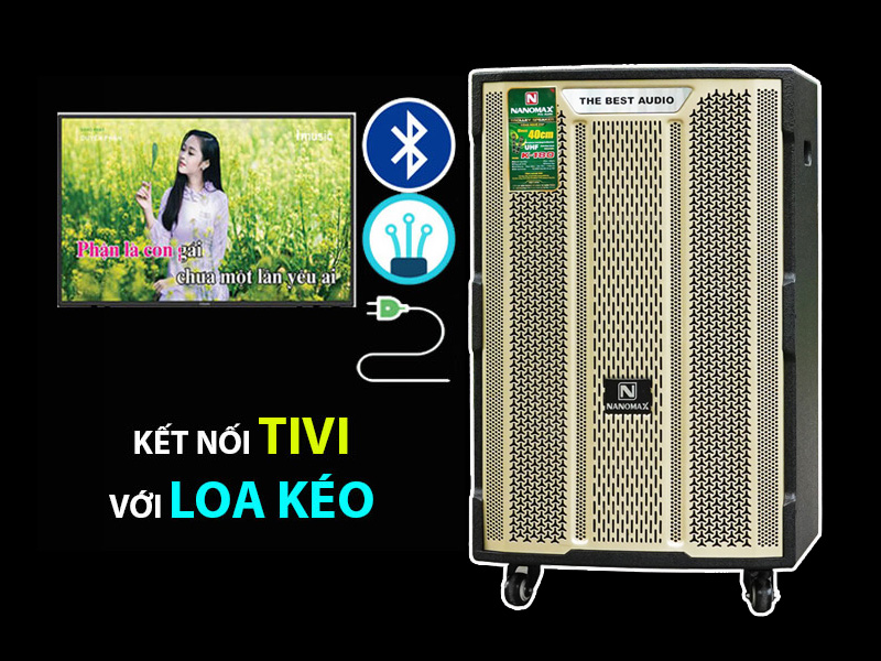 Kết nối loa kéo với tivi 1