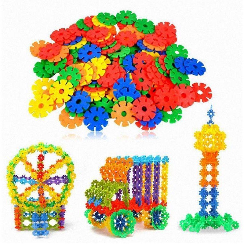 Bộ đồ chơi xếp hình hoa tuyết sáng tạo cho bé