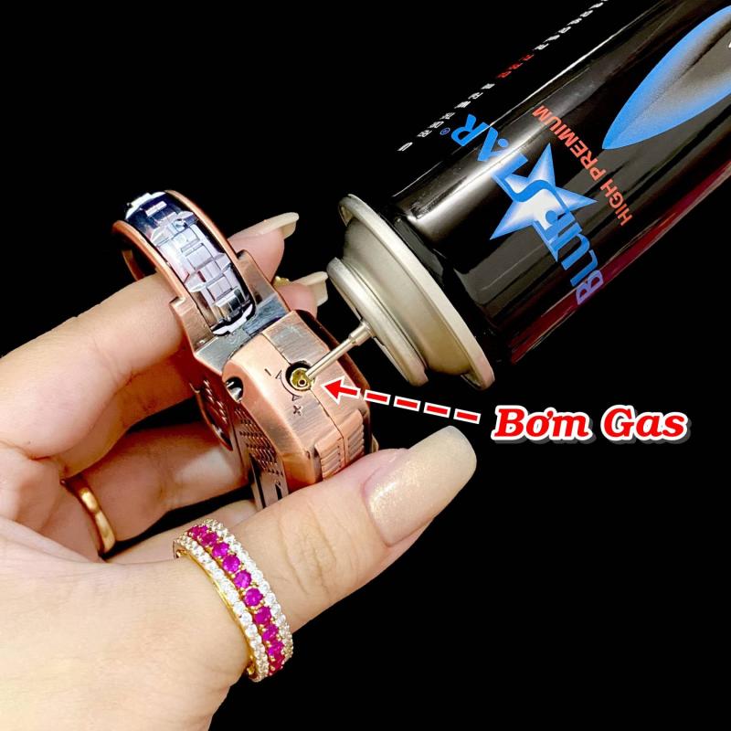 Bật lửa hình súng điệp viên có vòng xoay