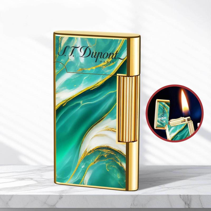 Bật lửa Dupont vân đá M-76 xài xăng