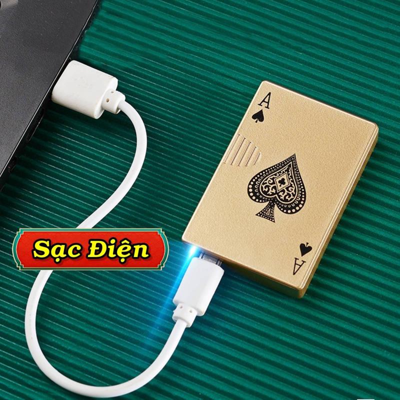 Bật lửa hình lá bài kim loại