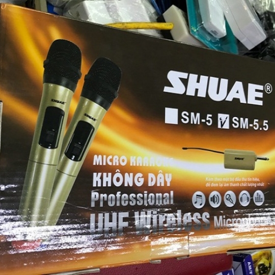 Bộ 2 micro ko dây đa năng Shuae SM-5.5