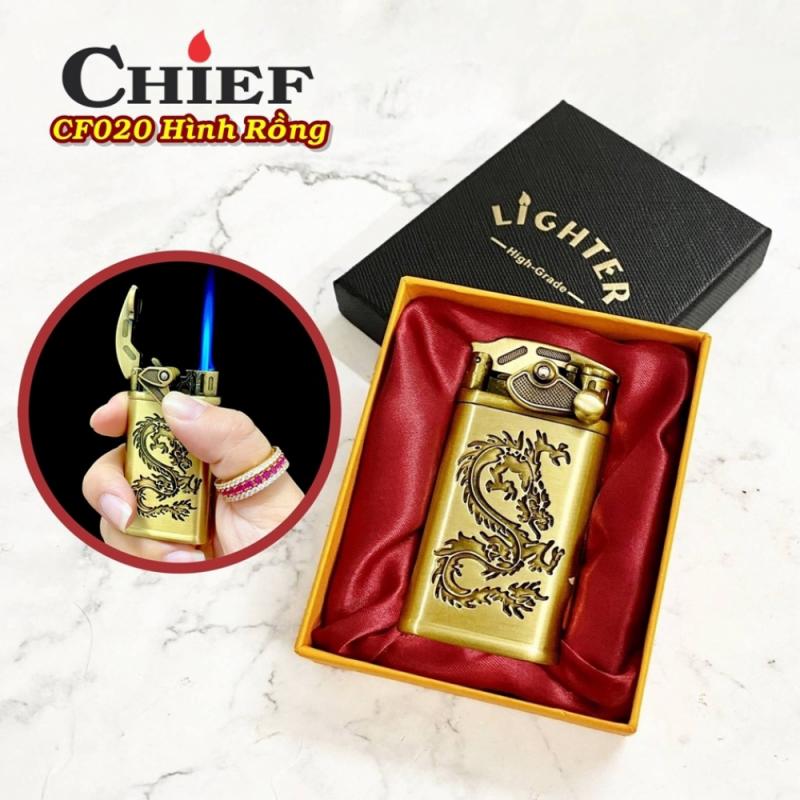 Bật lửa CHIEF CF020 hình rồng (có hộp) - dùng gas