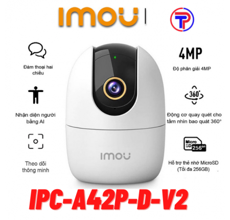 Camera wifi IMOU IPC-A42P-D-V2 (4.0mp) chính hãng