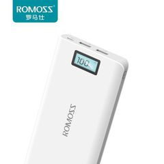 Pin sạc dự phòng Romoss Sense 6 Plus 20.000mAh có LCD chính hãng